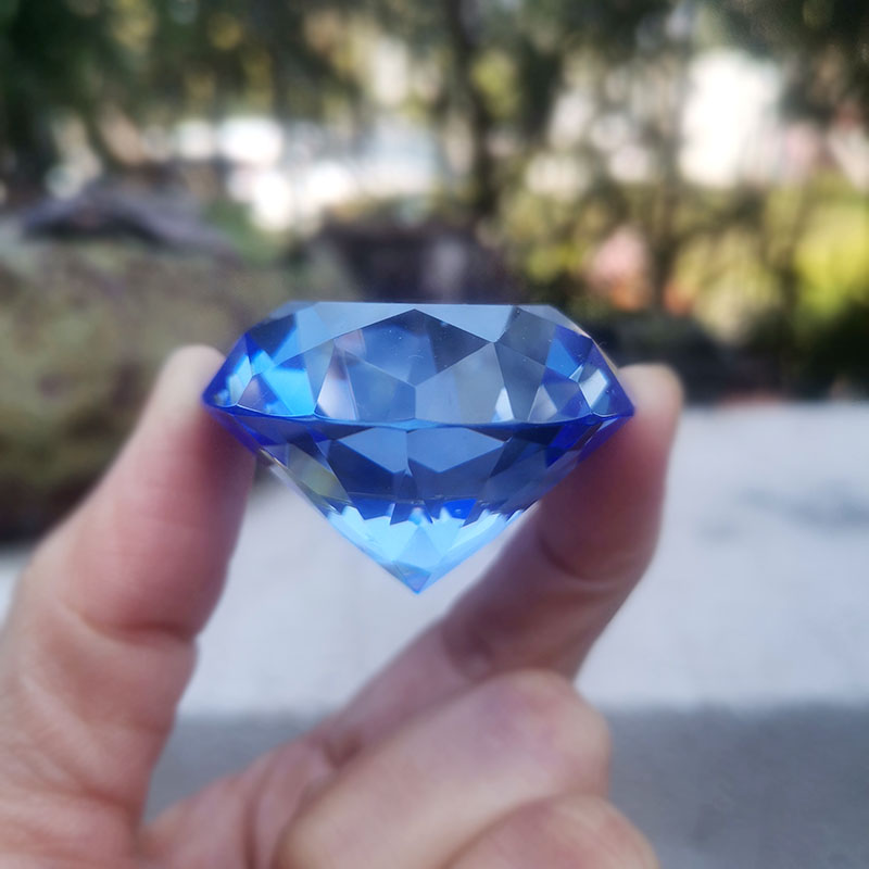 Paper Weight Crystal - 1pc cristallo diamante fermacarte taglio pietra