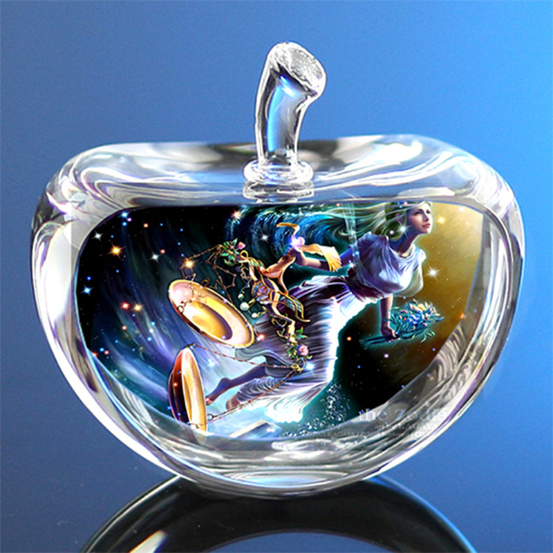 Paper Weight Crystal - 80 millimetri di Cristallo Segno Zodiacale