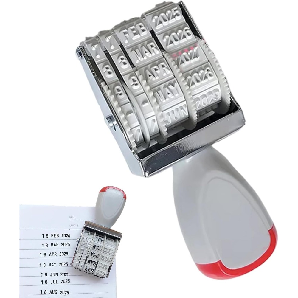 Rubber Date Stamp - Timbro Rotante Fai-da-Te per Data e