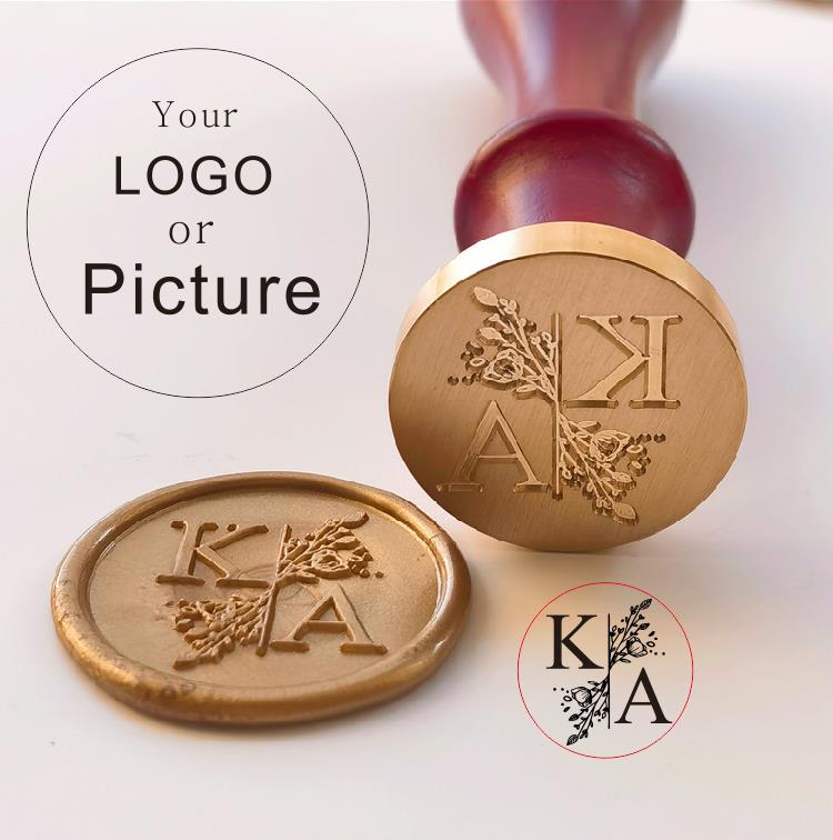 Rubber Date Stamp - Sigillo personalizzato Timbro sigillo di cera