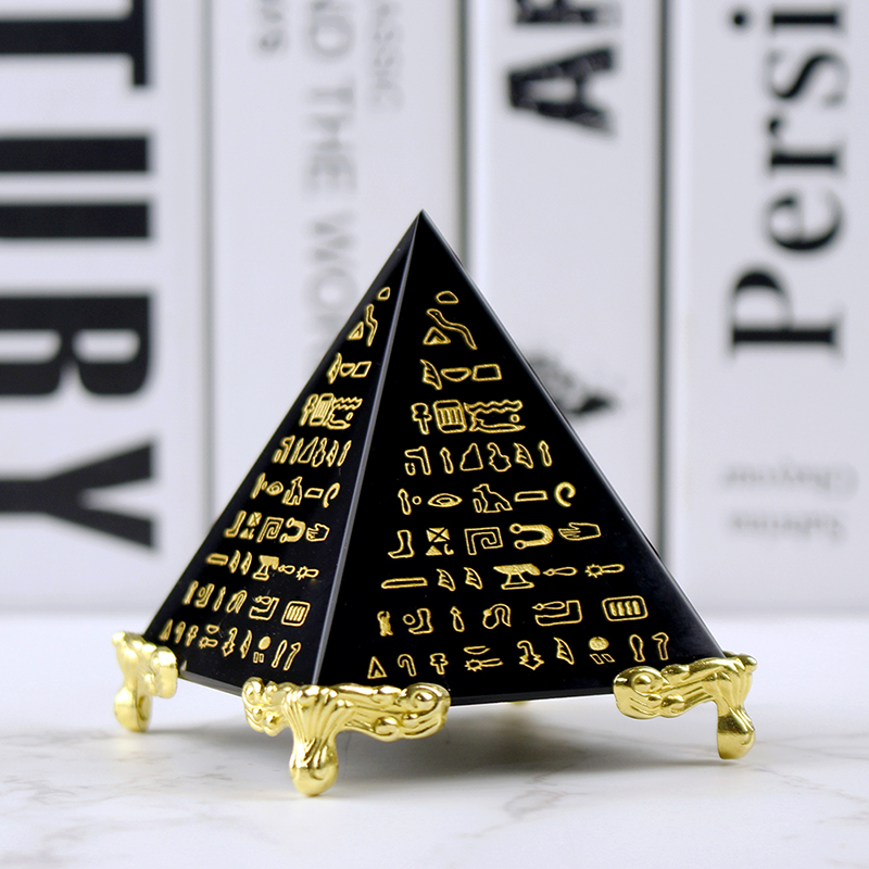 Paper Weight Crystal - Egitto cristallo ossidiana piramide modello energia