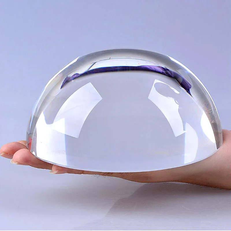 Paper Weight Crystal - Cristallo emisfero vetro mezza palla fermacarte
