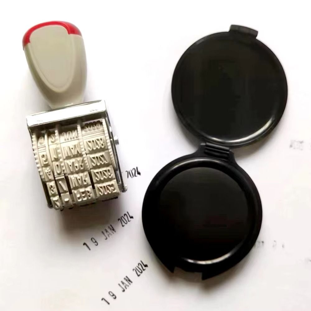 Rubber Date Stamp - Pratico Timbro Digitale con Data Regolabile,