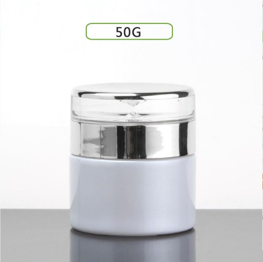 Gel Refill Pack - Vaso/barattolo in vetro bianco perla/verde/smerigliato/blu da