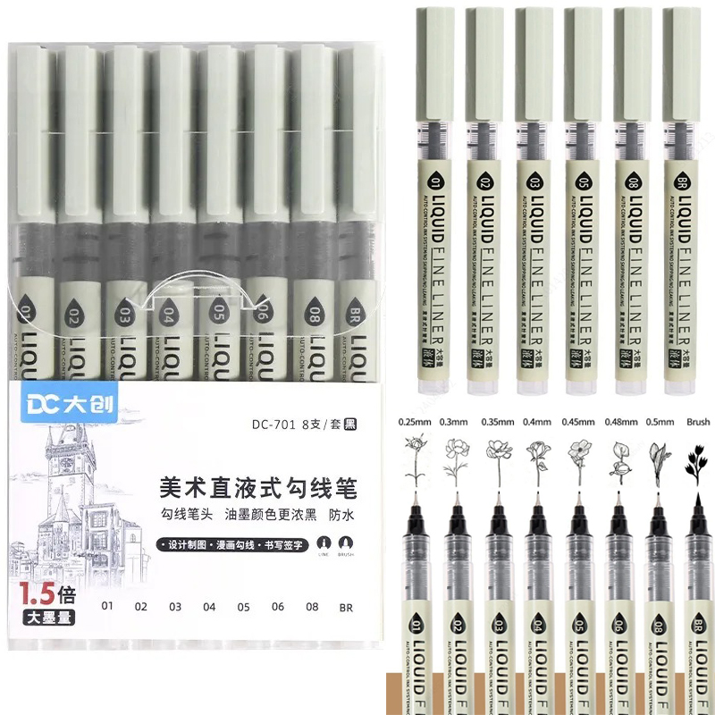 Set di 12 Pennarelli Neri a Pu - Correction Pen Fine recensione e prezzo