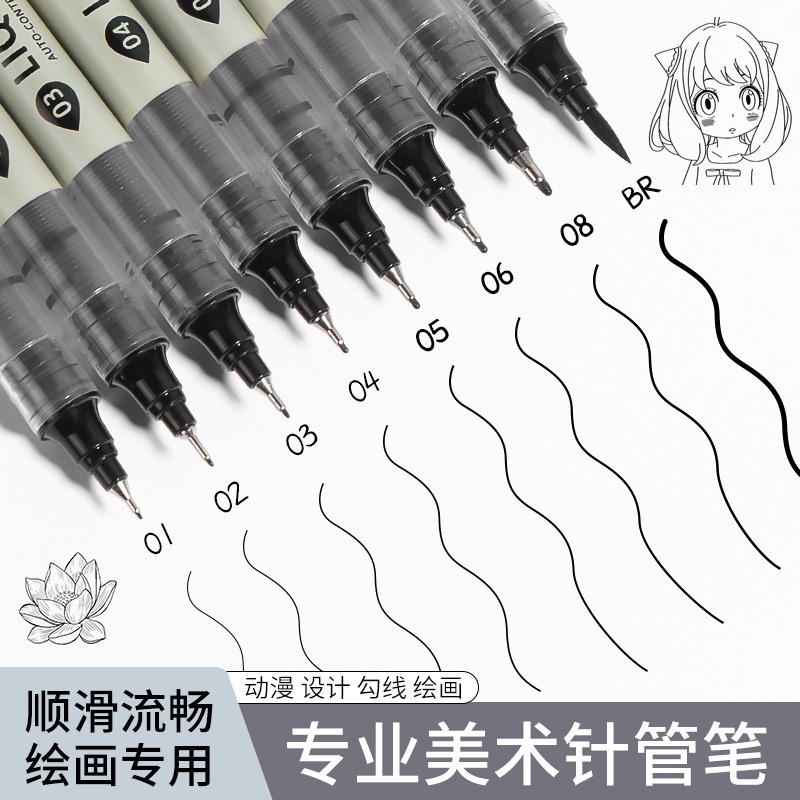 Set di 12 Pennarelli Neri a Pu - Correction Pen Fine recensione e prezzo