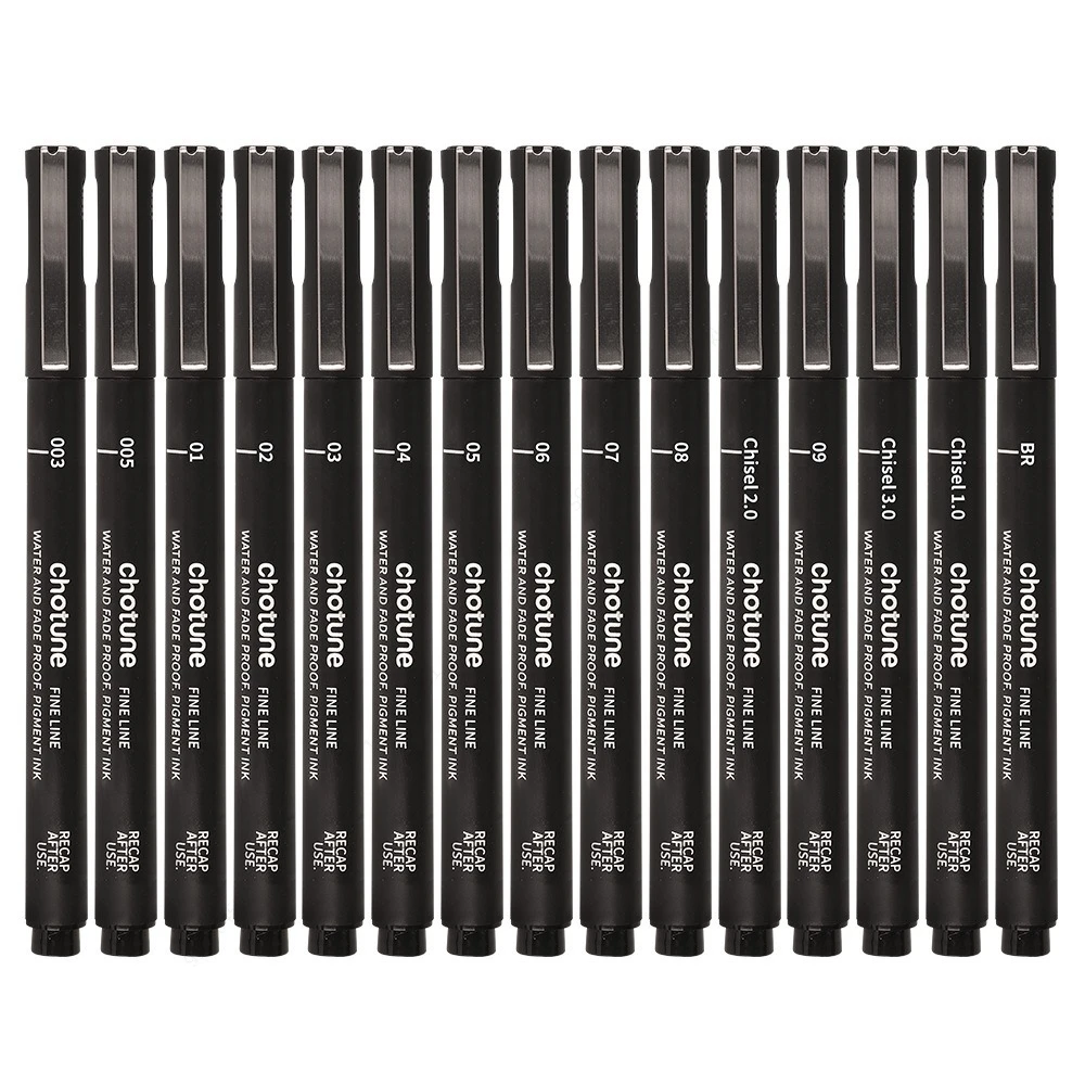 Micropenne neri, 15 dimensioni - Correction Pen Fine recensione e prezzo