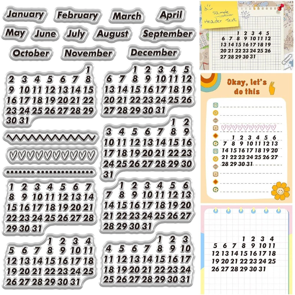Calendario Data Timbri traspar - Rubber Date Stamp recensione e prezzo