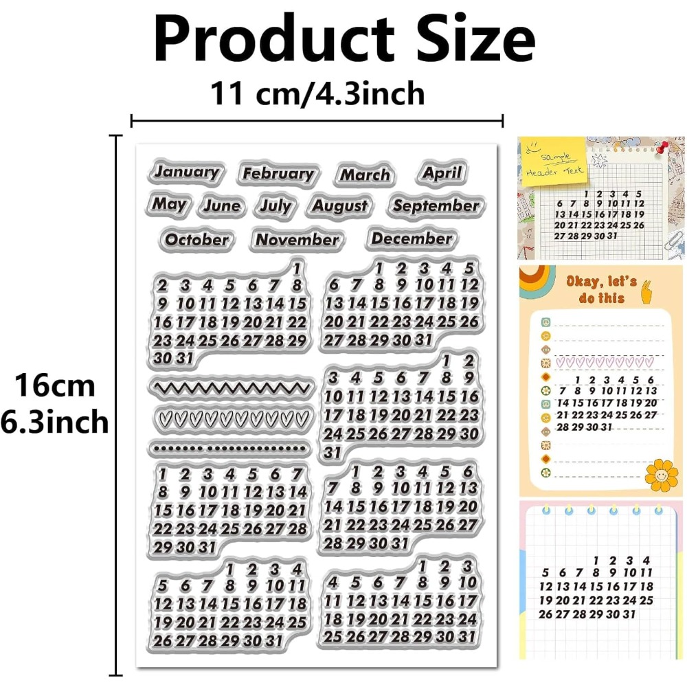 Calendario Data Timbri traspar - Rubber Date Stamp recensione e prezzo