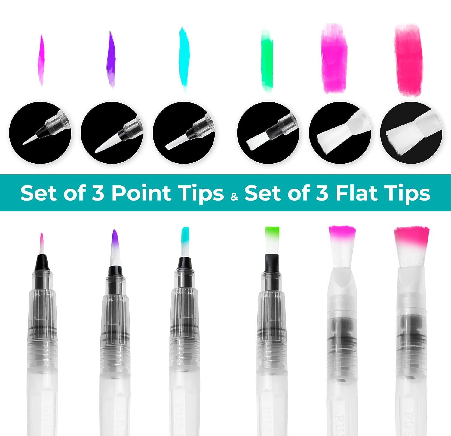 6/12/18pcs Pennello per acquer - Correction Pen Fine recensione e prezzo